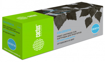Картридж лазерный Cactus CS-CE321A CE321A голубой (1300стр.) для HP LJ CP1525 от магазина РЭССИ