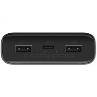 Мобильный аккумулятор Xiaomi Mi Power Bank 3 (50W PD) 20000mAh 3A PD 2xUSB черный (BHR5121GL) от магазина РЭССИ