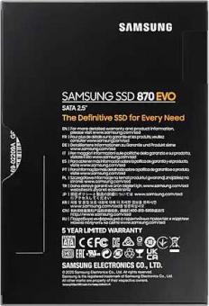 Накопитель SSD Samsung SATA III 500Gb MZ-77E500BW 870 EVO 2.5" от магазина РЭССИ