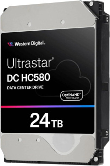 Жесткий диск WD SATA-III 24TB WUH722424ALE6L4 Server Ultrastar DC HC580 (7200rpm) 512Mb 3.5" от магазина РЭССИ