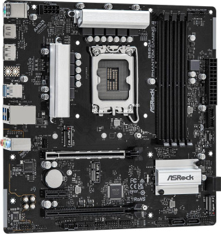 Материнская плата Asrock B660M PHANTOM GAMING 4 Soc-1700 Intel B660 4xDDR4 mATX AC`97 8ch(7.1) GbLAN RAID+HDMI+DP от магазина РЭССИ