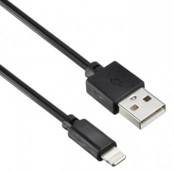 Кабель Digma LIGHT-1.2M-BLK USB (m)-Lightning (m) 1.2м черный от магазина РЭССИ