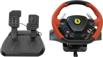 Руль ThrustMaster Ferarri 458 12кноп. (с педалями) черный/красный от магазина РЭССИ