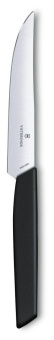 Нож кухонный Victorinox Swiss Modern (6.9003.12) стальной столовый для стейка лезв.120мм прямая заточка черный от магазина РЭССИ