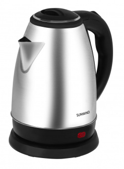 Чайник электрический SunWind SUN-K-001 1.8л. 1500Вт серебристый/черный (корпус: нержавеющая сталь/пластик) от магазина РЭССИ