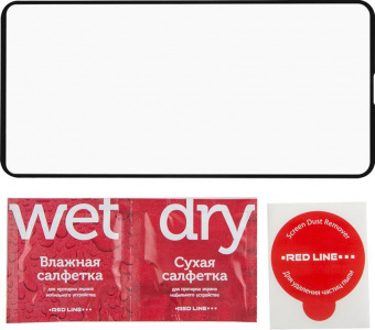 Защитное стекло для экрана Redline УТ000024054 черный для Xiaomi Redmi Note 10/10s прозрачная от магазина РЭССИ