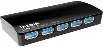 Разветвитель USB 3.0 D-Link DUB-1370/B2A 7порт. черный от магазина РЭССИ