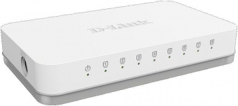 Коммутатор D-Link DGS-1008A/E1A 8G неуправляемый от магазина РЭССИ