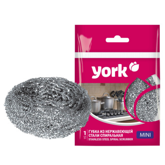 Спиральная губка YORK МИНИ из нержавеющей стали 002020 от магазина РЭССИ