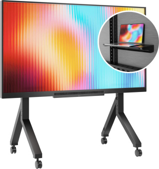 Стойка для телевизора Onkron TS2081 черный 70"-110" макс.120.5кг напольный мобильный от магазина РЭССИ