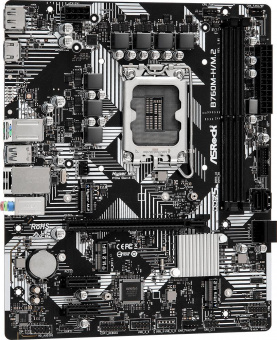 Материнская плата Asrock B760M-H/M.2 Soc-1700 Intel B760 2xDDR5 mATX AC`97 8ch(7.1) GbLAN RAID+HDMI+DP от магазина РЭССИ
