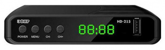 Ресивер DVB-T2 Сигнал Эфир HD-215 черный от магазина РЭССИ