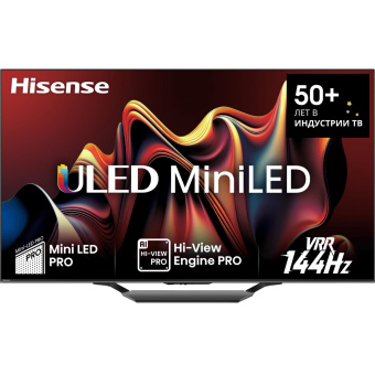 Телевизор QLED Hisense 85" 85U7NQ черный 4K Ultra HD 60Hz DVB-T DVB-T2 DVB-C DVB-S DVB-S2 USB WiFi Smart TV от магазина РЭССИ
