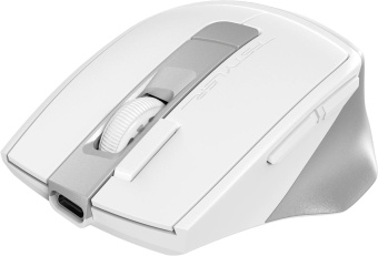 Мышь A4Tech Fstyler FG45CS Air2 белый/серебристый оптическая (2000dpi) silent беспроводная USB для ноутбука (7but) от магазина РЭССИ