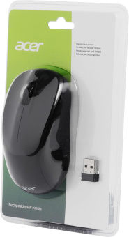 Мышь Acer OMR302 черный оптическая (1200dpi) беспроводная USB (3but) от магазина РЭССИ