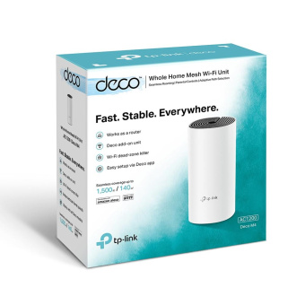Бесшовный Mesh роутер TP-Link Deco M4 (DECO M4(1-PACK)) AC1200 10/100/1000BASE-TX белый (упак.:1шт) от магазина РЭССИ