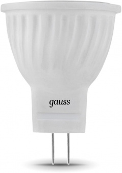 Лампа светодиодная Gauss Black 3Вт цок.:GU4 рефлек. 220B 2700K св.свеч.бел.теп. MR11 (упак.:10шт) (132517103) от магазина РЭССИ