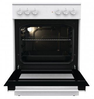 Плита Электрическая Gorenje GEC6A11WG белый стеклокерамика (без крышки) от магазина РЭССИ