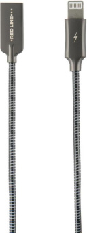 Кабель Redline Flex УТ000015519 USB (m)-Lightning (m) 1м черный от магазина РЭССИ