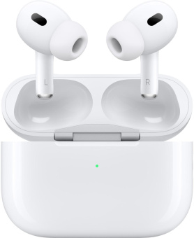 Гарнитура внутриканальные Apple AirPods Pro 2 2023 USB-C A3047/A3048/A2968 белый беспроводные bluetooth в ушной раковине (MTJV3ZA/A) от магазина РЭССИ