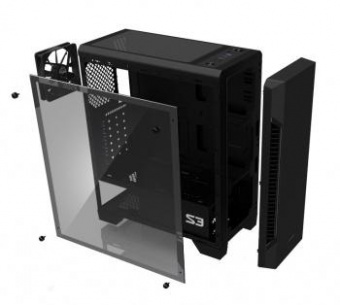 Корпус Zalman S3 черный без БП ATX 2x120mm 2xUSB2.0 1xUSB3.0 audio bott PSU от магазина РЭССИ