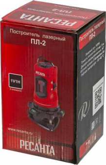 Нивелир лазерн. Ресанта ПЛ-2 650нм (61/10/522) от магазина РЭССИ