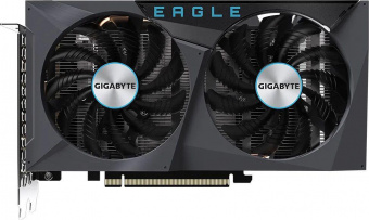 Видеокарта Gigabyte PCI-E 4.0 GV-N3050EAGLE OC-8GD NVIDIA GeForce RTX 3050 8192Mb 128 GDDR6 1792/14000 HDMIx2 DPx2 HDCP Ret от магазина РЭССИ