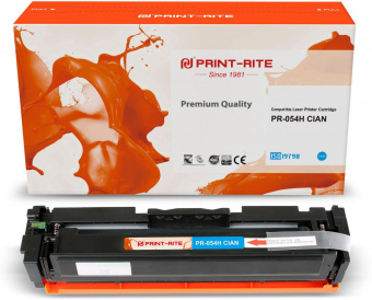 Картридж лазерный Print-Rite TFCA06CPU1J PR-054H CIAN 054H Cian голубой (2300стр.) для Canon LBP 621Cw/623Cdw/641Cw/643Cdw от магазина РЭССИ