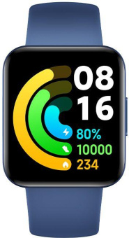 Смарт-часы Xiaomi Poco Watch BHR5723GL 1.6" AMOLED корп.синий рем.синий разм.брасл.:125-205мм от магазина РЭССИ