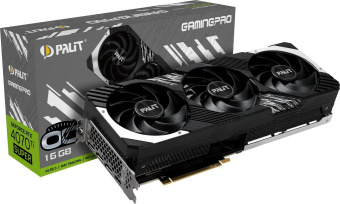 Видеокарта Palit PCI-E 4.0 RTX4070Ti SUPER GAMINGPRO OC NVIDIA GeForce RTX 4070TI Super 16Gb 256bit GDDR6X 2340/21000 HDMIx1 DPx3 HDCP Ret от магазина РЭССИ