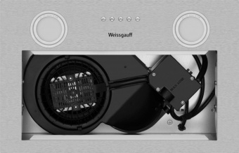 Вытяжка встраиваемая Weissgauff Box 455 Inox нержавеющая сталь управление: кнопочное (1 мотор) от магазина РЭССИ