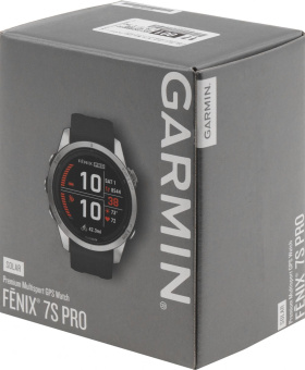 Смарт-часы Garmin Fenix 7S Pro 30.4мм 1.2" transflective корп.серебристый рем.графитовый (010-02776-00) от магазина РЭССИ