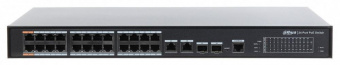 Коммутатор Dahua DH-PFS4226-24ET-360 24x100Mb 2G 22PoE+ 360W управляемый от магазина РЭССИ