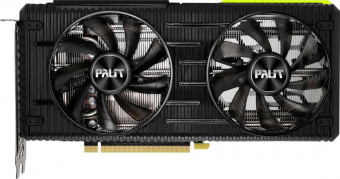Видеокарта Palit PCI-E 4.0 PA-RTX3060Ti DUAL 8G V1 LHR NVIDIA GeForce RTX 3060Ti 8192Mb 256 GDDR6 1410/14000 HDMIx1 DPx3 HDCP Ret от магазина РЭССИ