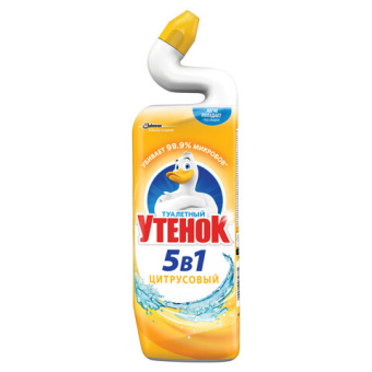 Чистящее средство для унитаза ТУАЛЕТНЫЙ УТЕНОК Цитрусовый 900 мл от магазина РЭССИ