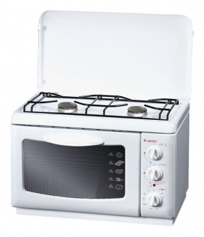 Плита Комбинированная Gefest ПГЭ 120 белый (эмалированная крышка) реш.сталь от магазина РЭССИ