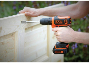 Дрель-шуруповерт Black+Decker BDCDD12-QW аккум. патрон:быстрозажимной от магазина РЭССИ