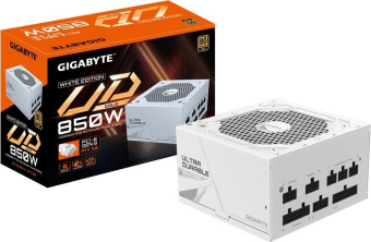 Блок питания Gigabyte ATX 850W GP-UD850GM 80+ gold (20+4pin) APFC 120mm fan 8xSATA Cab Manag RTL от магазина РЭССИ