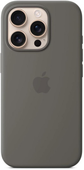 Чехол (клип-кейс) Apple для Apple iPhone 16 Pro Silicone Case with MagSafe серый Stone Gray (MYYL3ZM/A) от магазина РЭССИ