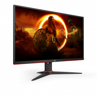 Монитор AOC 27" Q27G2E черный/красный VA LED 1ms 16:9 HDMI матовая 3000:1 250cd 178гр/178гр 2560x1440 155Hz FreeSync Premium DP 2K 4.43кг от магазина РЭССИ