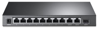 Коммутатор TP-Link TL-SL1311MP 8x100Mb 2G 1SFP 8PoE+ 124W неуправляемый от магазина РЭССИ