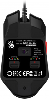 Мышь A4Tech Bloody W60 Max Mini черный оптическая (12000dpi) USB (9but) от магазина РЭССИ