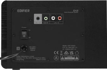 Колонки Edifier D12 black 1.0 черный/черный 70Вт беспроводные BT от магазина РЭССИ