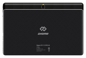 Планшет Digma CITI 13 X703 4G MTK8766 (2.0) 4C RAM3Gb ROM64Gb 13.3" IPS 1920x1080 3G 4G Android 11 черный 5Mpix 2Mpix BT GPS WiFi Touch microSDXC 128Gb 10000mAh от магазина РЭССИ