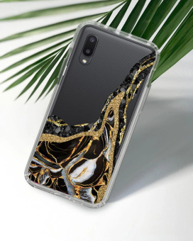 Чехол (клип-кейс) Gresso для Samsung Galaxy A02 Air прозрачный/черный (GR17AAAE9181) от магазина РЭССИ