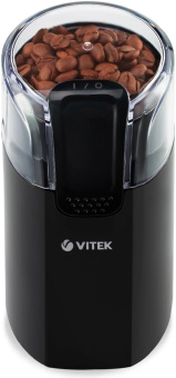 Кофемолка Vitek VT-7124 BK 150Вт сист.помол.:ротац.нож вместим.:60гр черный от магазина РЭССИ