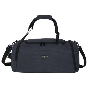 Сумка спортивная HEIKKI Travel ХЕЙКИ с отделением для обуви 7 карманов темно-серая 23x48x25 см 272628 от магазина РЭССИ