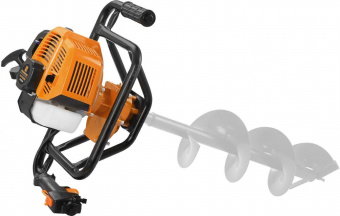 Мотобур Carver AG-152/000 бытовой 2-х такт. 1400Вт 1.9л.с. 52см3 277об/мин (01.003.00022) от магазина РЭССИ