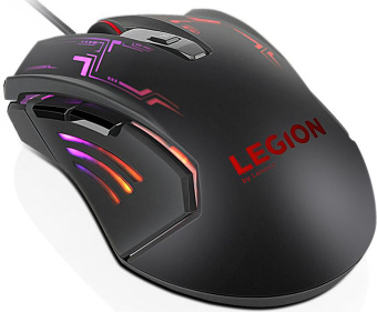 Мышь Lenovo Legion M200 RGB черный оптическая (2400dpi) USB для ноутбука (5but) от магазина РЭССИ