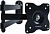 Кронштейн для телевизора Kromax DIX-15 черный 15"-28" макс.30кг настенный поворот и наклон от магазина РЭССИ